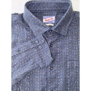 Johnnie-O Hangin‎ Out Mens XL Flannel Stretch Button Down Shirt Winter Sports